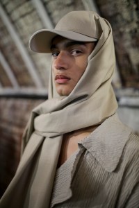 Backstage at Qasimi Men's Spring 2020 photographed in London on 08 June 2019