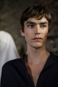 Backstage at Qasimi Men's Spring 2020 photographed in London on 08 June 2019