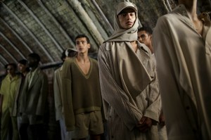 Backstage at Qasimi Men's Spring 2020 photographed in London on 08 June 2019
