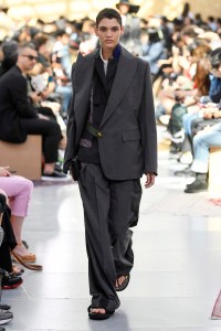Model on the catwalk