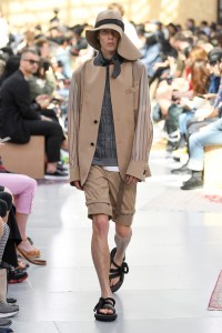 Model on the catwalk