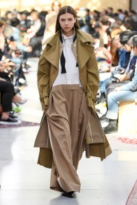 Model on the catwalk