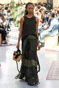 Model on the catwalk
