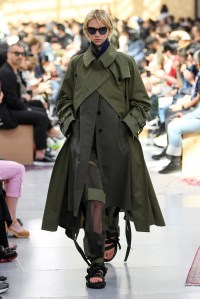 Model on the catwalk