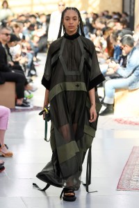 Model on the catwalk