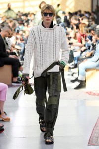 Model on the catwalk