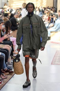 Model on the catwalk