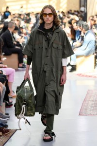 Model on the catwalk