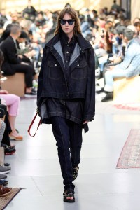 Model on the catwalk