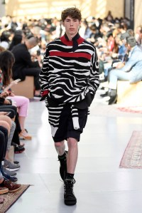 Model on the catwalk