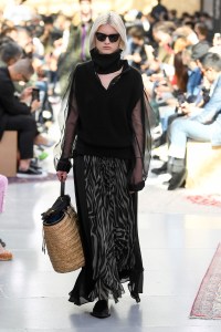 Model on the catwalk
