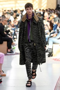 Model on the catwalk