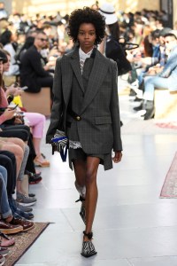 Model on the catwalk