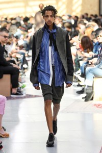 Model on the catwalk