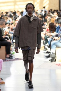 Model on the catwalk