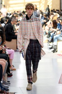 Model on the catwalk