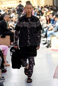 Model on the catwalk