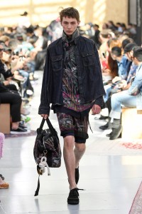 Model on the catwalk