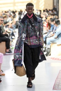 Model on the catwalk