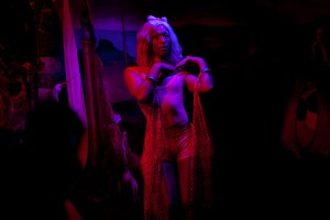 The scene at Saks x Stonewall Inn collection launch party.