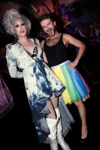 The scene at Saks x Stonewall Inn collection launch party.