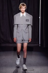 Model on the catwalk