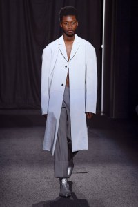 Model on the catwalk