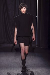 Model on the catwalk