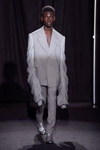 Model on the catwalk
