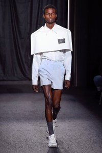 Model on the catwalk