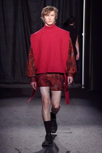 Model on the catwalk