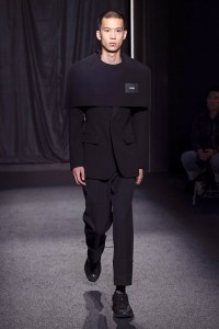 Model on the catwalk