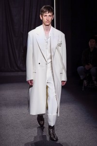 Model on the catwalk