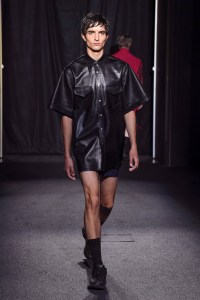Model on the catwalk