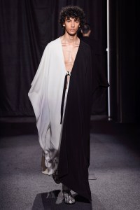Model on the catwalk
