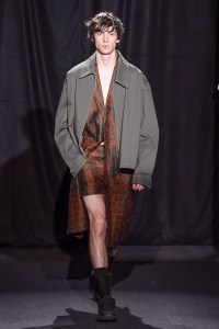 Model on the catwalk
