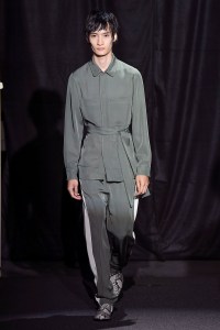 Model on the catwalk