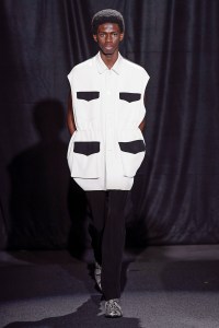 Model on the catwalk