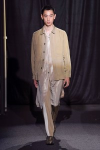 Model on the catwalk