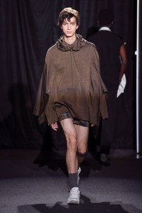 Model on the catwalk