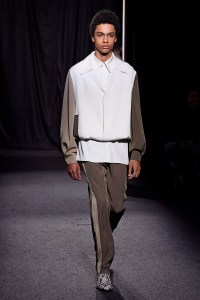 Model on the catwalk