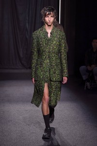 Model on the catwalk