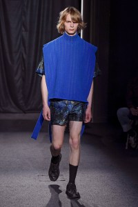 Model on the catwalk