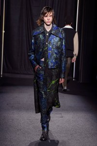 Model on the catwalk