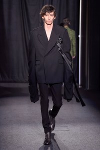 Model on the catwalk