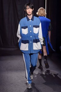 Model on the catwalk
