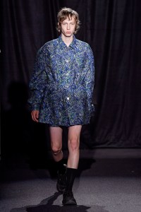 Model on the catwalk