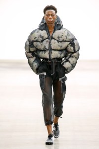 Transparent fabrics are softening men's wear.
