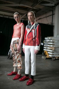 Backstage at Stefan Cooke Men's Spring 2020 photographed in London on 09 June 2019