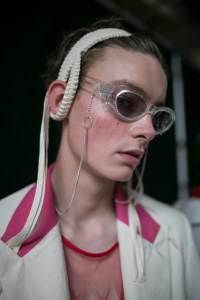 Backstage at Stefan Cooke Men's Spring 2020 photographed in London on 09 June 2019